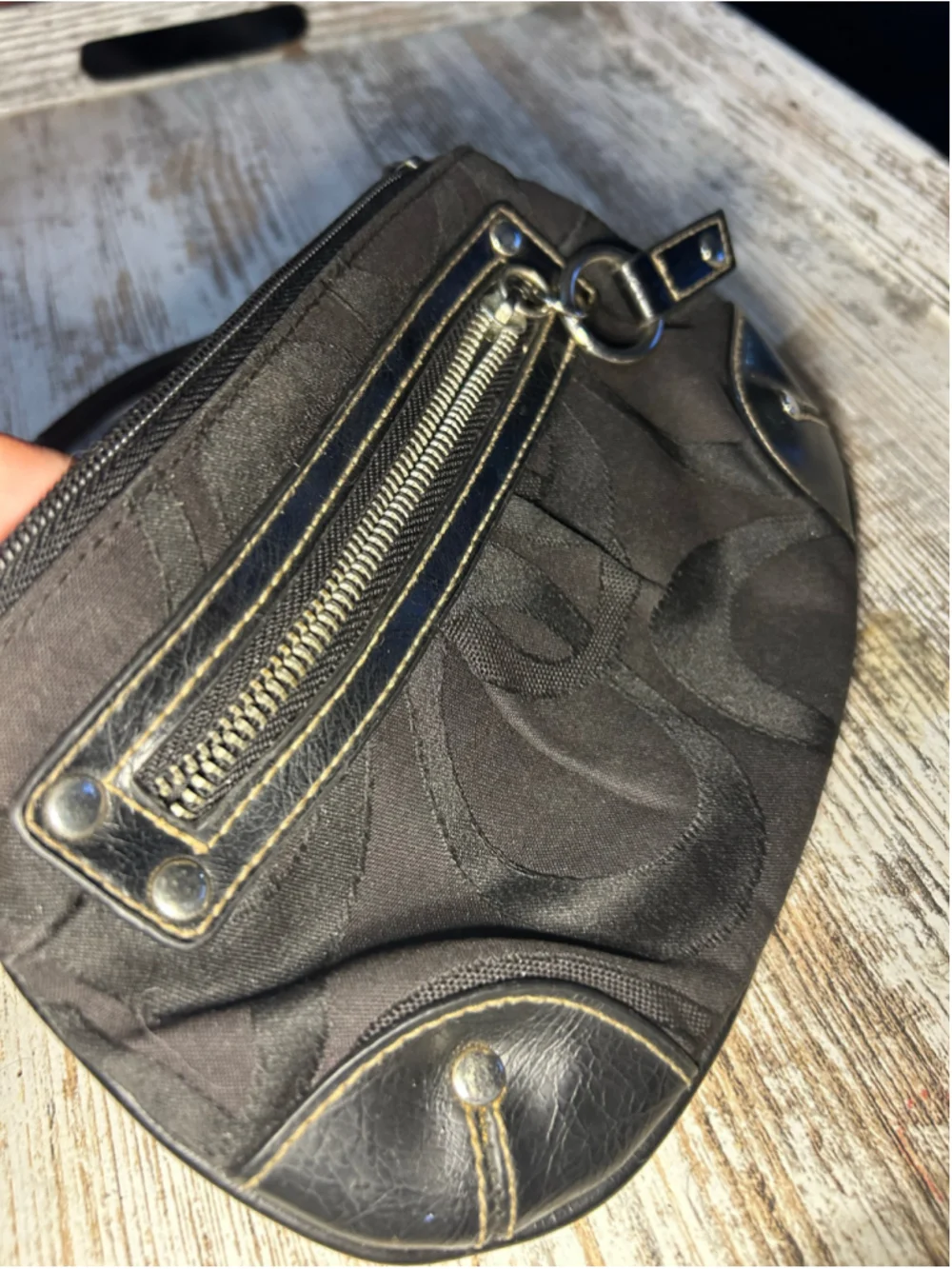 Women's Black Wristlet Clutch One Size